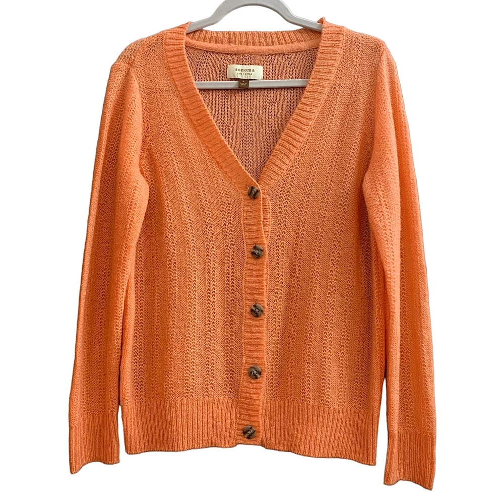 Sonoma button up cardigan Size L